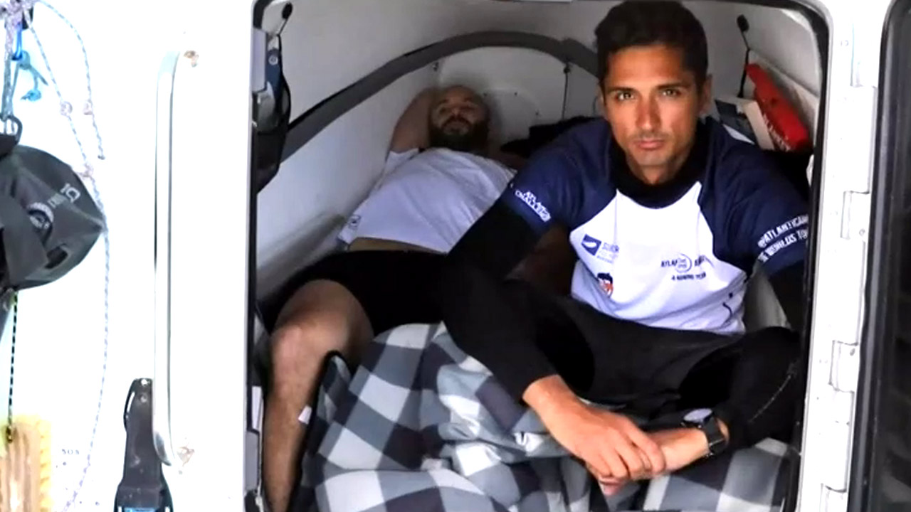 These mates are attempting to row across the Atlantic 