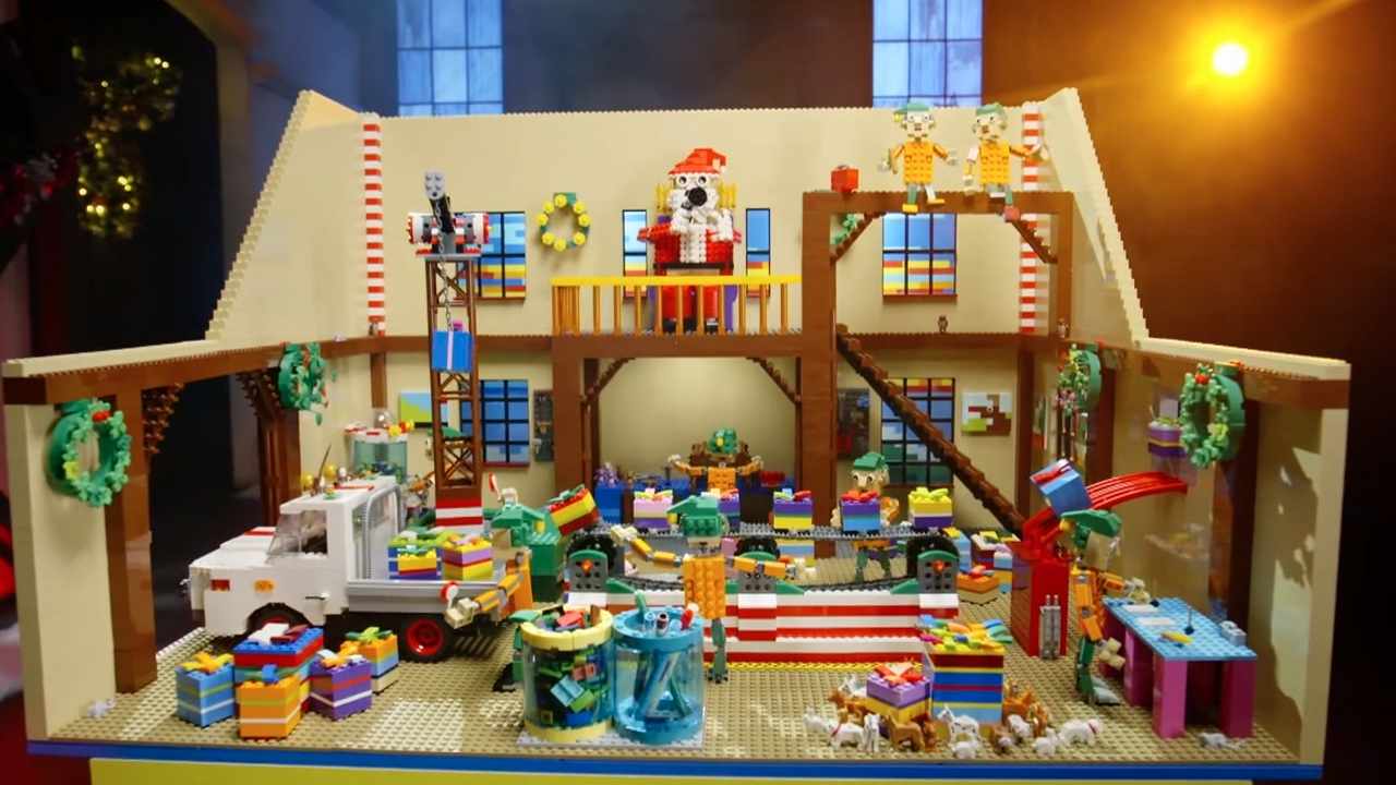 Scott Cam's Santa's Workshop LEGO build revealed
