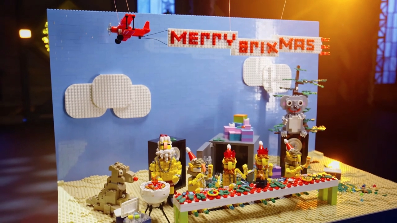 Sophie Monk's Aussie Christmas LEGO build revealed