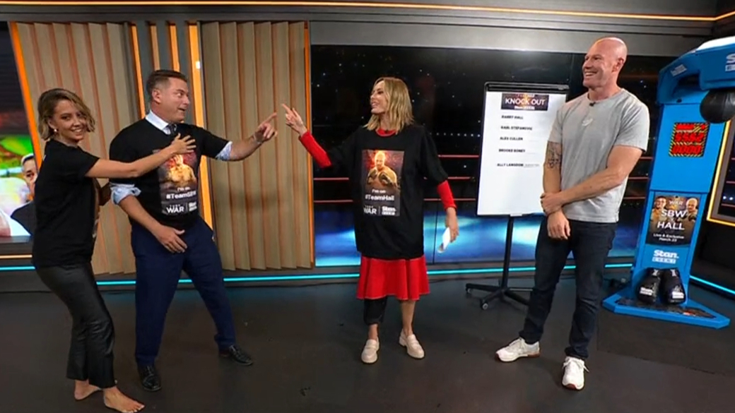 The Today hosts face off with Barry Hall in punch challenge