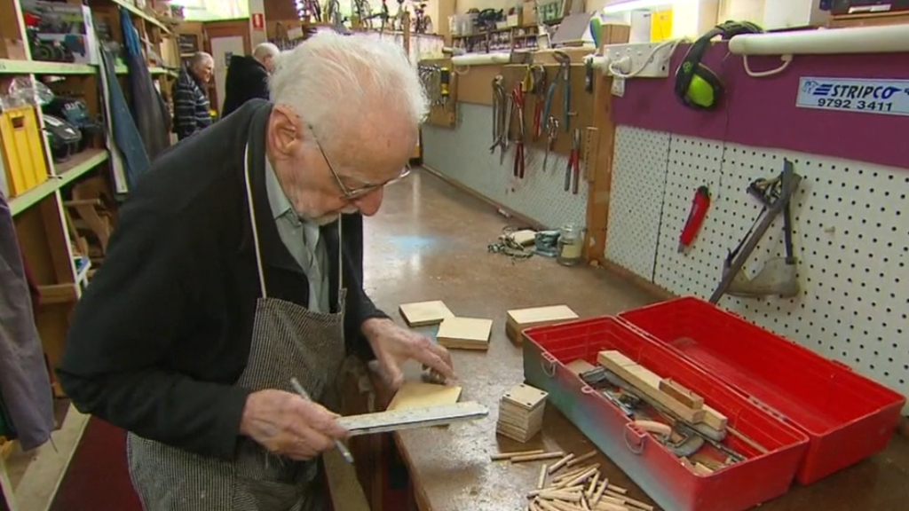 A Sydney centenarian works as a toy repairer