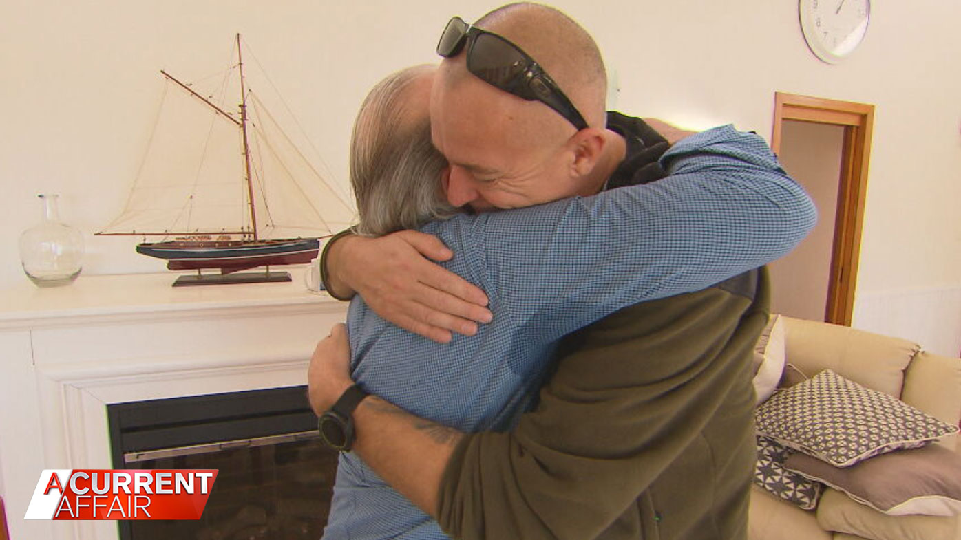 Grieving father's long awaited reunion with constable after daughter was murdered.