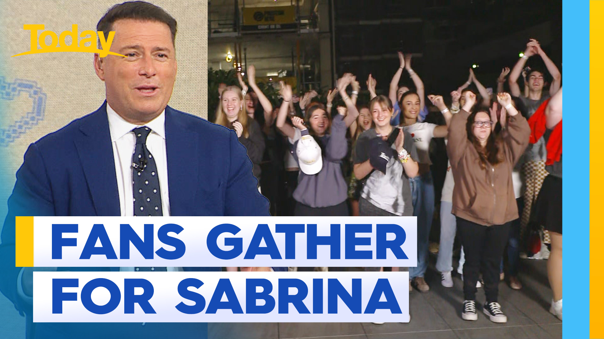 Large crowds gather to see Sabrina Carpenter