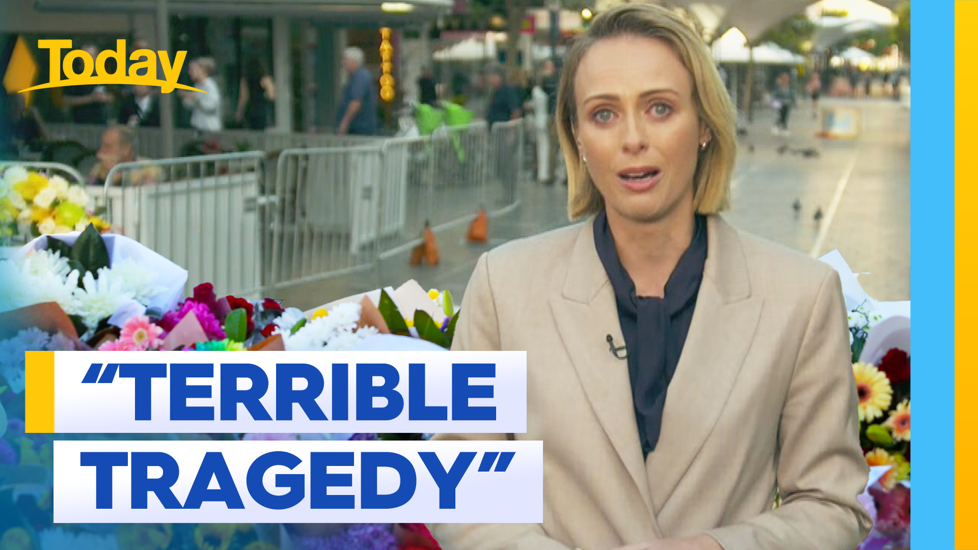 Sylvia Jeffreys brought to tears reporting on Bondi Westfield stabbing attack