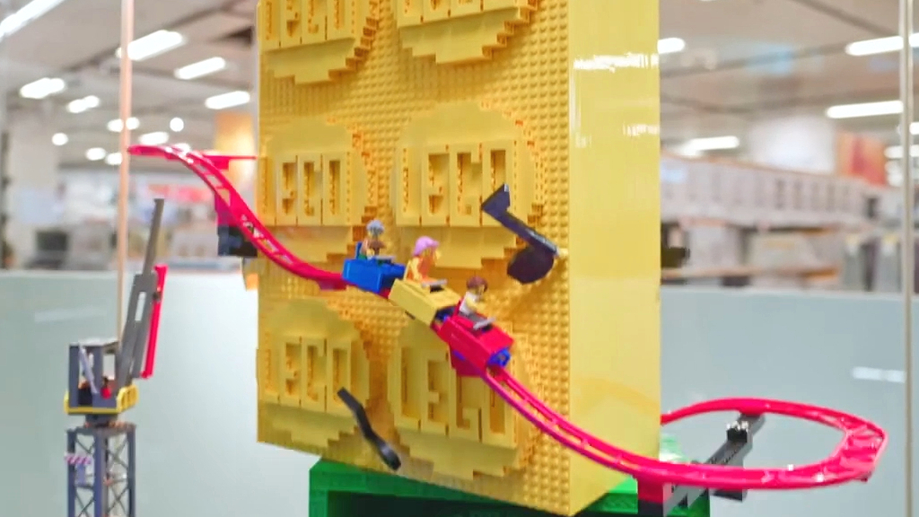 Team USA and Australia's 'LEGO Theme Park' build