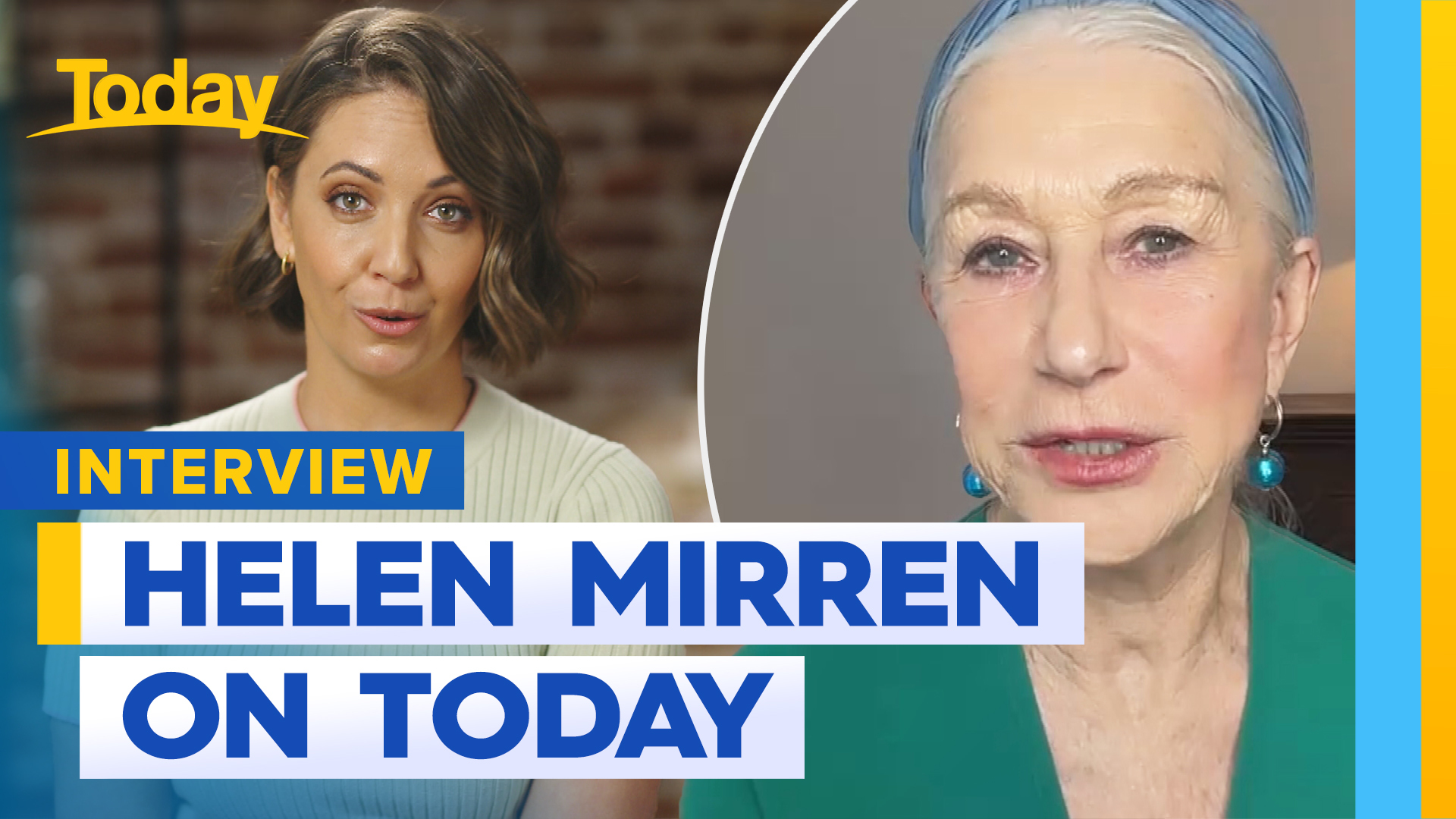 Dame Helen Mirren catches up with Today