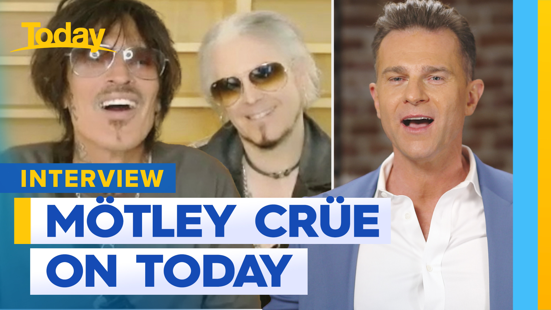 Motley Crue catch up with Today Extra