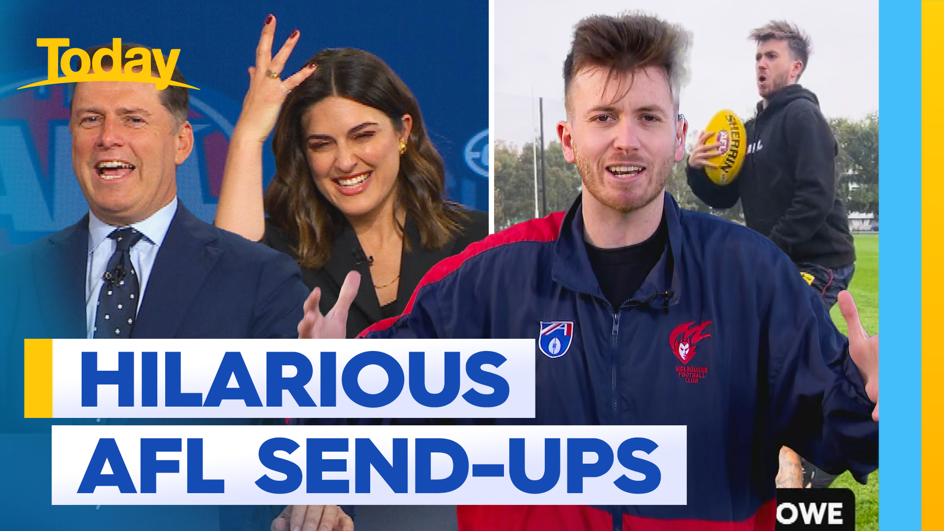 Content creator's hilarious send-ups of AFL stars