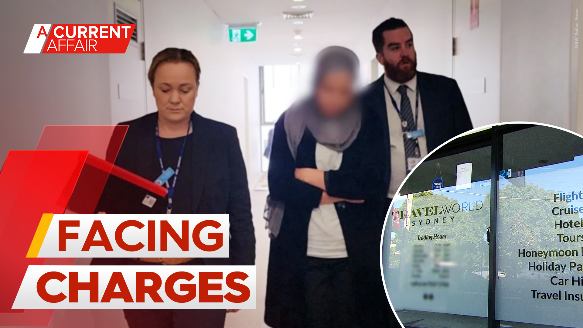 Arrest vision shows moment police move in on fraud-accused Sydney travel agent