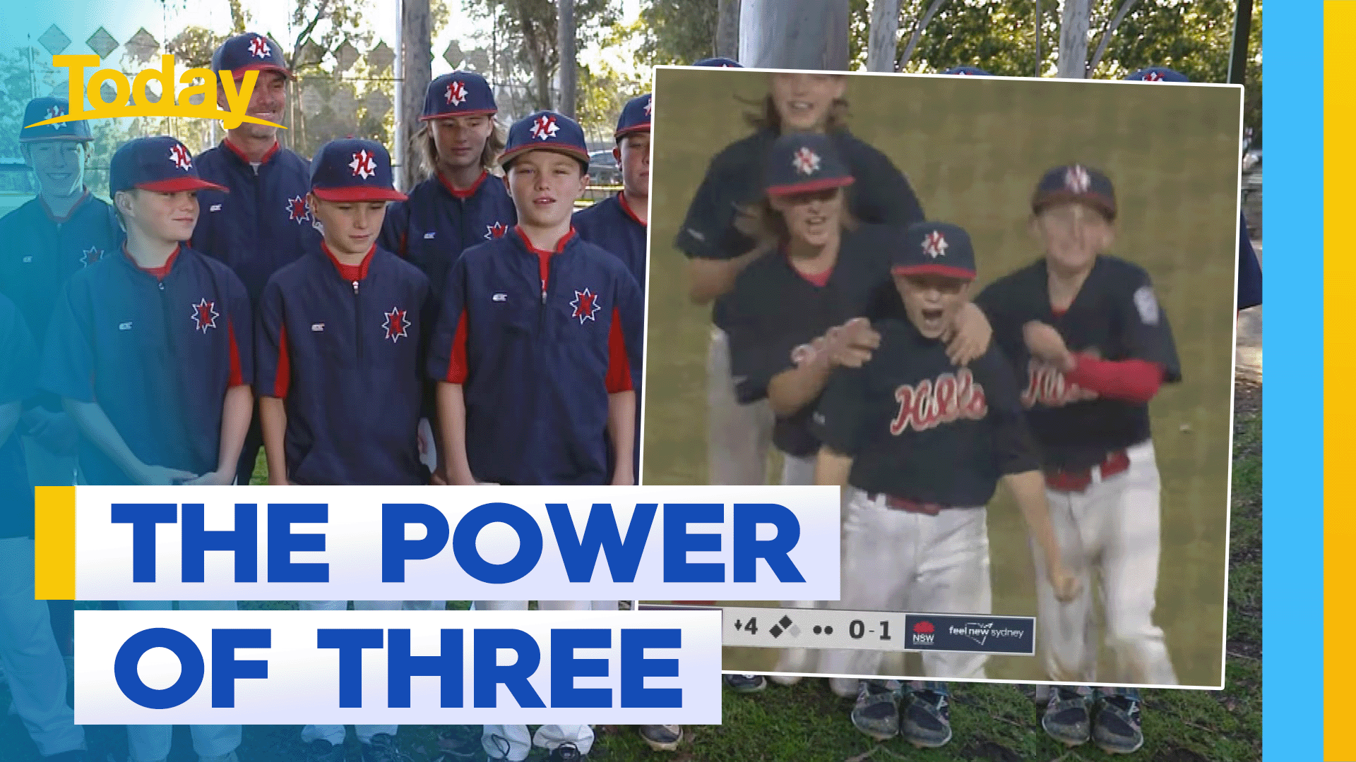 Talented triplets off to represent Australia at major Little League comp