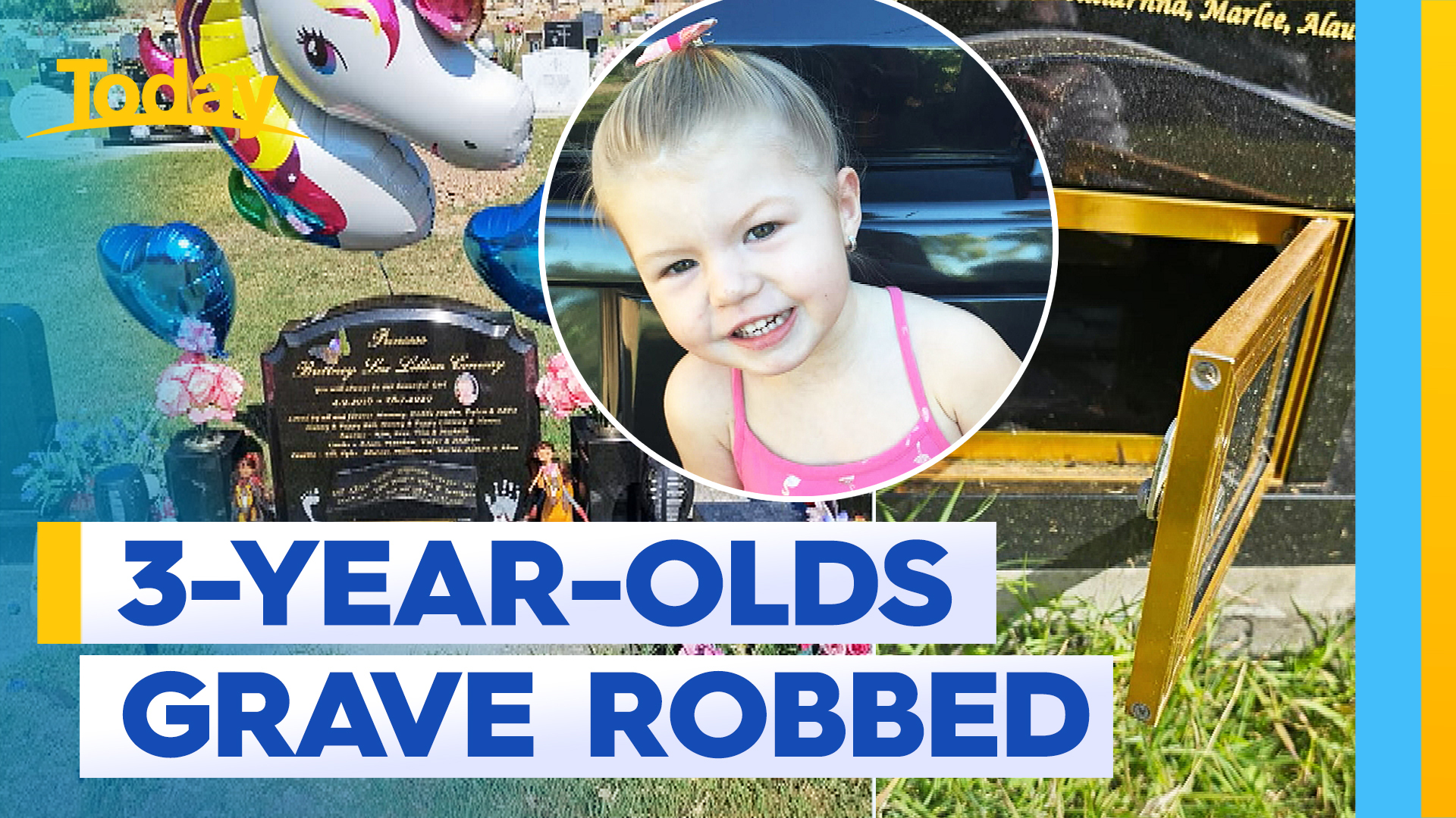 Parents heartbroken after tiara stolen from three-year-old's grave