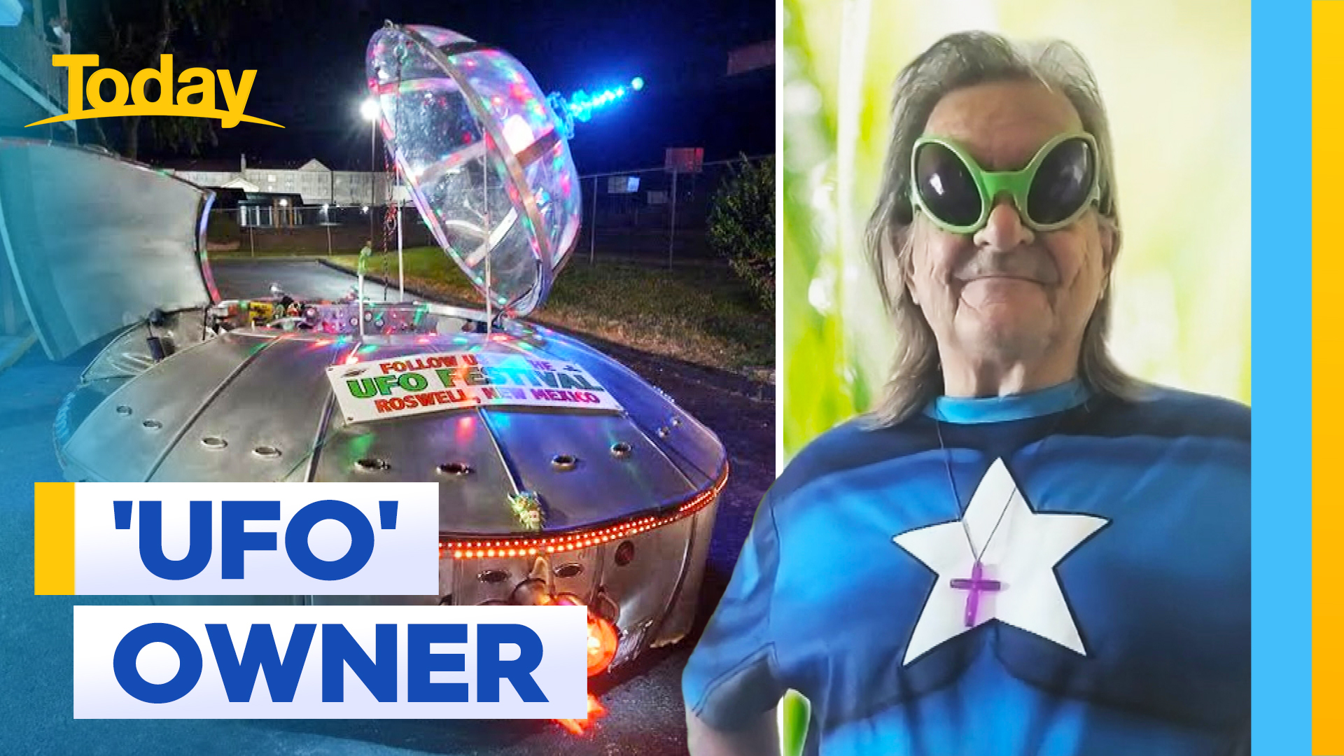 'UFO' owner pulled over multiple times on journey across US