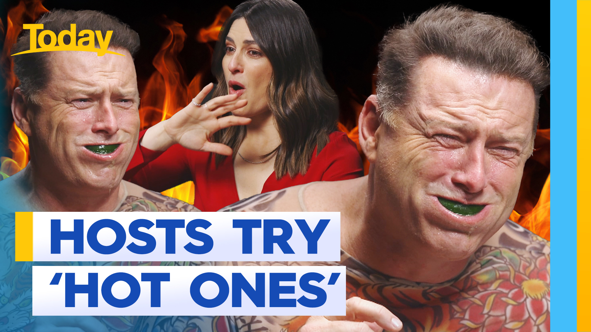 Today hosts take on the Hot Ones challenge