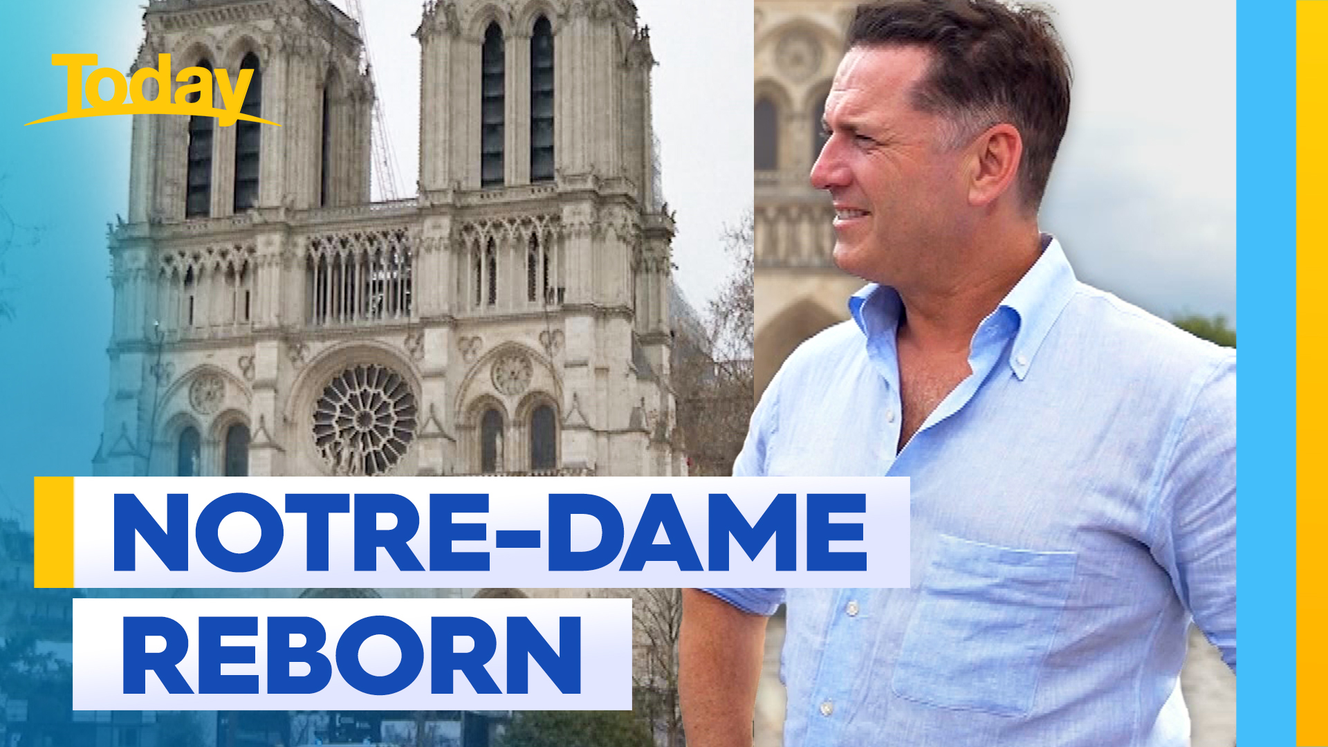 Karl visits the site of Paris' new-look Notre Dame