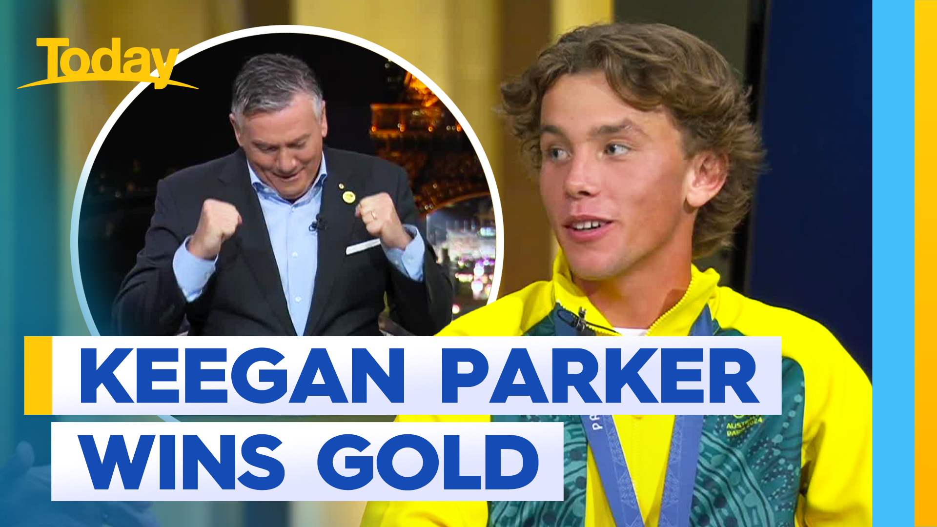 Eddie McGuire sits down with Keegan Palmer after gold medal win